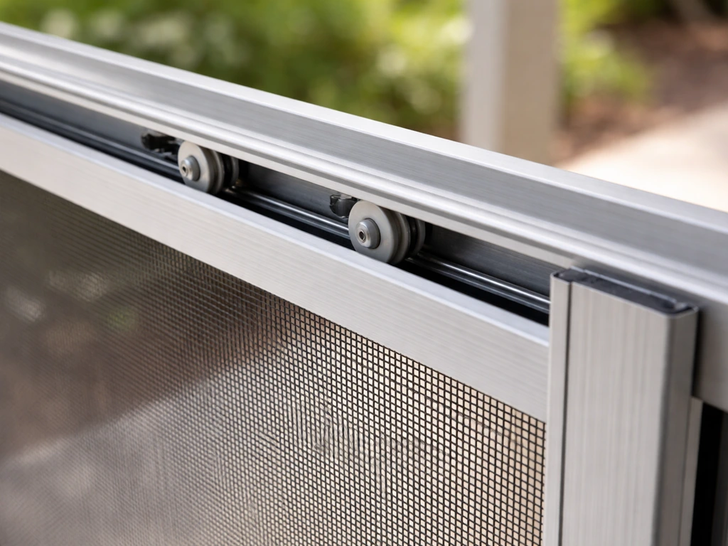 patio screen door top track