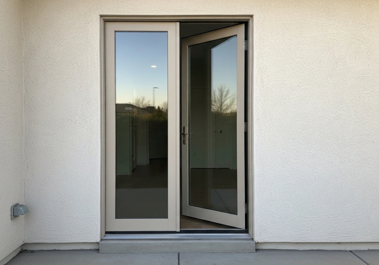 what is a center-hinged patio door