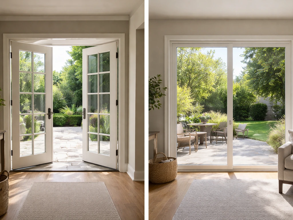 difference between french doors and patio doors