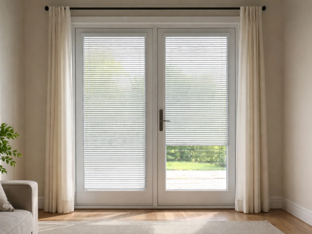 are patio doors with built in blinds energy efficient